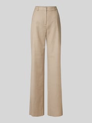 Straight Fit Stoffhose aus Schurwoll-Mix von Max Mara Studio Beige - 45