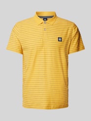Koszulka polo o kroju regular fit z naszywką z logo od Lerros Pomarańczowy - 46