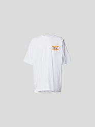 T-Shirt mit Label-Print von VETEMENTS Weiß - 37