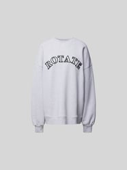 Oversized Sweatshirt mit Label-Stitching von ROTATE Grau - 20