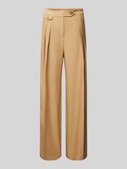 Straight Leg Stoffhose mit Bundfalten Modell 'Francis' von Barbour Braun - 17