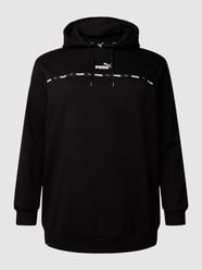 Bluza PLUS SIZE z kapturem i nadrukiem z logo model ‘Power’ od PUMA Performance Plus Czarny - 22