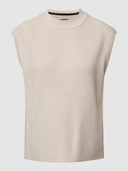 Top in Strick-Optik von comma Casual Identity Beige - 24