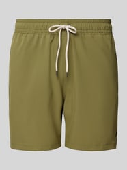 Badehose in unifarbenem Design mit elastischem Bund von Polo Ralph Lauren Underwear Grün - 31