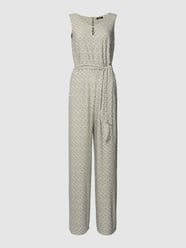 Jumpsuit mit Allover-Muster von More & More Grün - 26