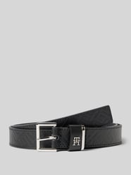 Leren riem met logo-monogram van Tommy Hilfiger - 18