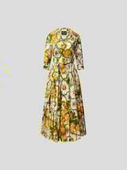 Maxikleid mit Bindegürtel von Samantha Sung Gelb - 6