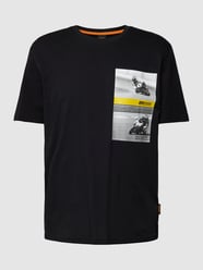 Relaxed Fit T-Shirt mit Motiv-Print von BOSS Orange Schwarz - 30