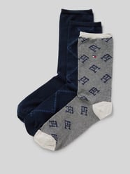 Socken mit Label-Stitching von Tommy Hilfiger Blau - 25