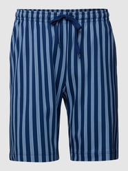 Pyjama-Shorts mit Streifenmuster von Mey Blau - 32