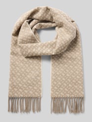 Sjaal van zuivere wol model 'Zesy_BB' van BOSS Beige - 30