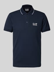 Slim Fit Poloshirt mit Label-Print Modell 'TRAIN CORE' von EA7 Emporio Armani Blau - 22