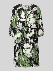 Knie-lange jurk van viscose in all-over look model 'Fe44li' van ZABAIONE - 30