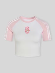 Slim fit t-shirt van pure katoen met patch van adidas Originals - 32