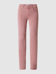 Jeansy o kroju straight fit z dodatkiem lyocellu model ‘Cici’  od Angels Różowy - 45