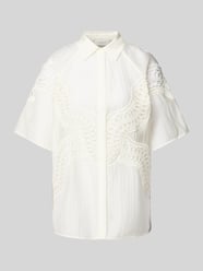 Regular fit blouseshirt met broderie anglaise, model 'MOLLY' van Copenhagen Muse - 3