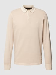 Poloshirt aus Baumwolle mit Label-Detail von Marc O'Polo Beige - 3