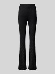 Flared stoffen broek met etskanteffect, model 'LINE PASA' van Noisy May - 41