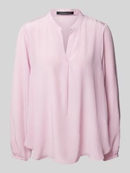 Relaxed Fit Bluse mit Tunikakragen von Luisa Cerano Pink - 4