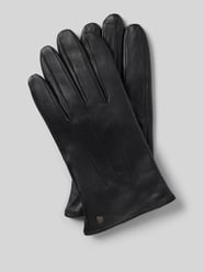 Handschuhe aus Leder mit Ziernähten von Roeckl Schwarz - 7