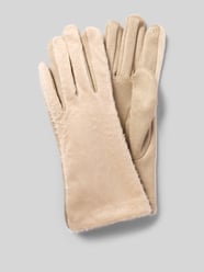 Handschoenen met imitatiebont van EEM Beige - 10