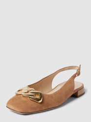 Ballerinas mit Zierkette von Högl Braun - 36
