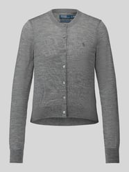 Cardigan aus Wolle mit Logo-Stitching von Polo Ralph Lauren - 33