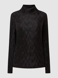 Shirt met lange mouwen van satijn, model 'Charlot' van Another Label Grijs / zwart - 33