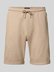 Sweatshorts mit elastischem Bund und Gesäßtasche von MCNEAL Beige - 8
