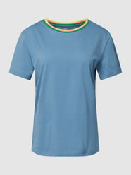 T-Shirt mit Rundhalsausschnitt von Jake*s Casual Blau - 38