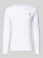 Bluzka z długim rękawem o kroju custom fit z wyhaftowanym logo od Polo Ralph Lauren - 1