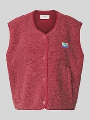 Bodywarmer met ronde hals Model 'HOKTOWN' van American Vintage Bordeaux - 2