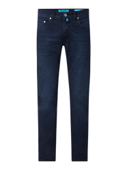 Tapered Fit Hose mit Stretch-Anteil Modell 'Lyon' - 'Futureflex' von Pierre Cardin Blau - 12