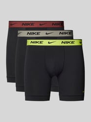 Trunks mit Label-Bund Modell 'E-DAY' im 3er-Pack von Nike Schwarz - 39