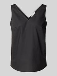 Top bluzkowy o kroju regular fit z dekoltem w serek od Christian Berg Woman - 14