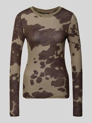 Bluzka z długim rękawem z prążkowanym okrągłym dekoltem od G-Star RAW - 4