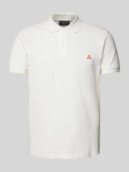 Regular Fit Poloshirt mit Logo-Stitching Modell 'ZENO' von Peuterey Weiß - 24