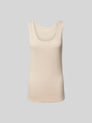 Tanktop mit geripptem U-Ausschnitt von Juvia Beige - 17