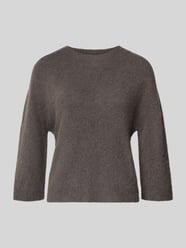 Relaxed Fit Pullover mit Alpaka-Anteil in Strick-Optik von Oui - 31