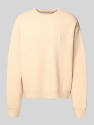 Sweter z dzianiny z prążkowanymi wykończeniami od ANOTHER COTTON LAB - 6