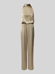 Jumpsuit met halter van V by Vera Mont Groen - 17