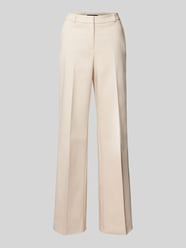 Straight Leg Stoffhose mit Bügelfalten von COMMA Beige - 16
