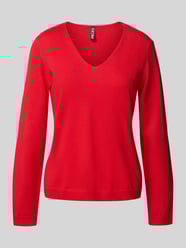 Regular fit pullover met V-hals, model 'BREE' van Pieces - 23