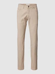 Regular Fit Leinenhose mit Label-Patch von Brax Beige - 37