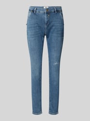 Slim fit jeans met knoop- en ritssluiting, model 'Montana' van MAC - 5