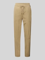 Slim Fit Stoffhose mit Reißverschlusstaschen von Marc Cain Beige - 26