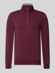Sweatshirt met schipperskraag van Christian Berg Men Bordeaux - 5