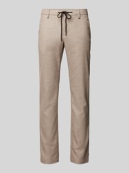 Chino mit Tunnelzug Modell 'Jump' von ALBERTO Beige - 45