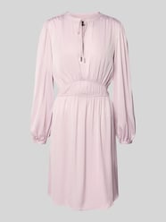 Tailliertes Knielanges Kleid aus Satin Modell 'DECLY' von BOSS Orange Pink - 34