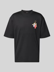 T-shirt o kroju boxy fit z czystej bawełny model 'FRED ESCAPE' od ONLY & SONS - 26